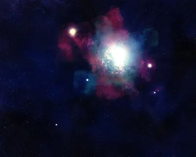 Starry Night Nebula Wallpaper 4K, Space category