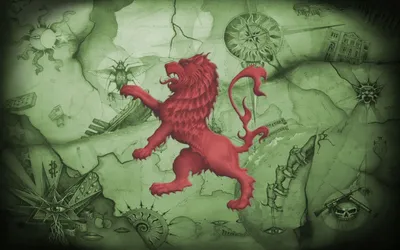 Vintage Map Prominent Animals Wallpaper 4K 1678x1048 Lion, Ultrawide