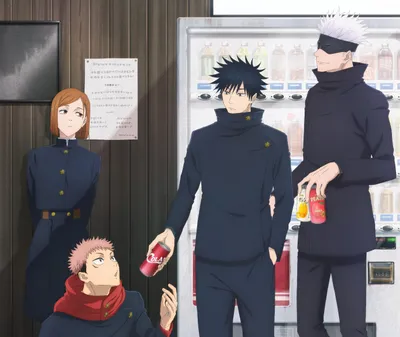 Crisp Characters Wallpaper Abstract Wallpaper 4K 2786x2348 Hd, Pc, Desktop, Wallpaper, Featuring, Characters, From, The, Anime, Jujutsu, Kaisen, School, White, Square, QHD