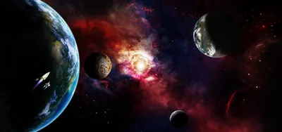 Colorful Sci Space Planets Wallpaper 4K, Space category