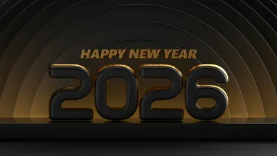 Black Gold Happy New Black/Dark Wallpaper 4K 3840x2160 Black, And, Gold, 4K, Ultra, Hd, Pc, Desktop, Showing, Happy, New, Year, Brown, Ultrawide