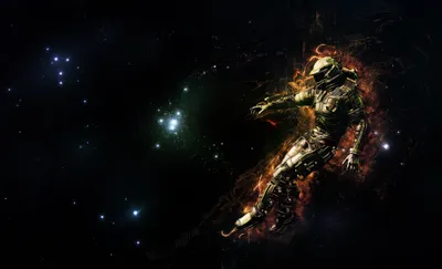 Sci Astronaut Floating Wallpaper 4K, Space category
