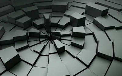 Abstract Black Design Layered Geometric Abstract Wallpaper 4K 1920x1200 Hd, Pc, Desktop, Wallpaper, Featuring, An, Abstract, Black, Design, Layered, Geometric, Cubes, Gray, Ultrawide, Full HD