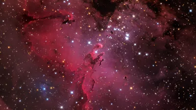 Eagle Nebula Starfield Wallpaper 4K, Space category
