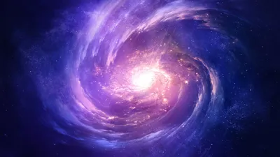 Spiral Nebula Galaxy Space Wallpaper 4K 2560x1440 White, Brown