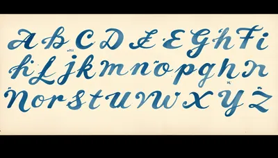Decorative Alphabet Elegant Script Showcased Abstract Wallpaper 4K 4344x2472 A, Decorative, Alphabet, In, Elegant, Script, Showcased, Harmonious, Blue, Hue, Designed, Ultra, White, Ultrawide, 4K