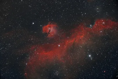 Red Nebula Outer Wallpaper 4K, Space category