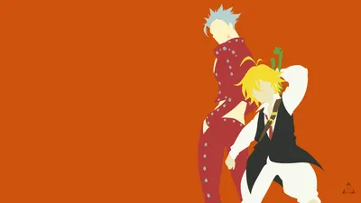 Minimalist Ban Meliodas Seven Deadly Minimal Wallpaper 4K 1920x1080 Minimalist, Hd, Wallpaper, Featuring, Ban, And, Meliodas, From, 039, Seven, Deadly, Sins, Red, Brown, Ultrawide, Full HD