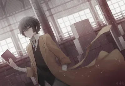 Serene Anime Wallpaper Animals Wallpaper 4K 1920x1325 Anime, Character, Osamu, Dazai, From, Bungou, Stray, Dogs, Stands, Book, Hand, Wearing, White, Gray, Landscape, Full HD