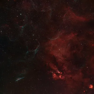 Red Nebula Bright Space Wallpaper 4K 5971x5952 Brown