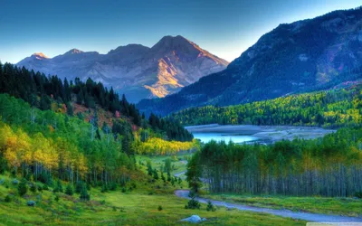 Serene Landscape Wallpaper Wallpaper 4K, Nature category