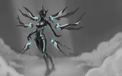 Fantasy Themed Angel Figure Fantasy Wallpaper 4K 1920x1200 A, Striking, Fantasy-themed, Angel, Figure, Stands, Amidst, Ethereal, Clouds, Showcasing, Intricate, Designs, Gray, Ultrawide, Full HD