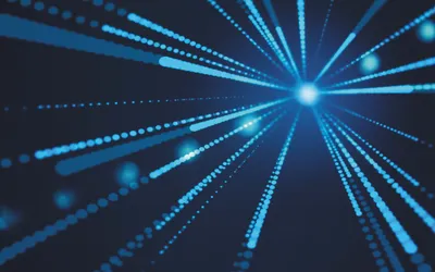 Abstract Blue Digital Technology Wallpaper 4K 2560x1600 Abstract, Blue, Digital, Light, Trails, Radiate, From, A, Bright, Center, Against, Dark, Brown, Ultrawide, QHD