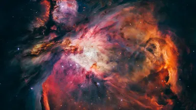 Calm Hubble Wallpaper Space Wallpaper 4K 2560x1440 Gray, Brown