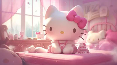 Crisp Hello Wallpaper Abstract Wallpaper 4K 2912x1632 Hd, Hello, Kitty, Desktop, Wallpaper, Featuring, A, Cute, Pink, Aesthetic, Theme, Multiple, White, Brown, Ultrawide, QHD
