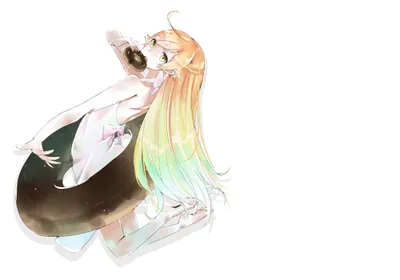 Shinobu Oshino Anime Abstract Wallpaper 4K 2000x1400 Shinobu, Oshino, Anime, Monogatari, Series, Hd, Desktop, Wallpaper, White, Landscape, Full HD