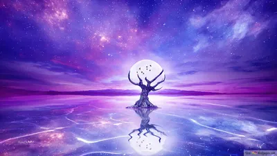 Misty Moon Wallpaper Wallpaper 4K, Space category