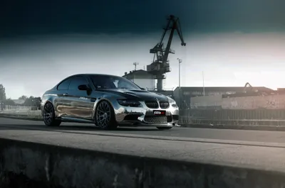 Vivid Silver Wallpaper Cars Wallpaper 4K 4096x2712 Silver, Bmw, M3, Parked, Near, An, Industrial, Dock, Captured, Striking, Ultra, Desktop, White, Ultrawide, 4K