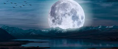 Vivid Moonlight Wallpaper Wallpaper 4K, Space category