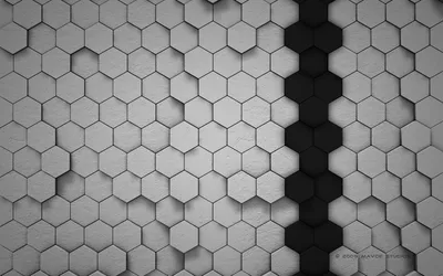 Abstract Hexagonal Pattern Grayscale Abstract Wallpaper 4K 1920x1200 Abstract, Hexagonal, Pattern, In, Grayscale, Forming, A, Vertical, Black, Stripe, Presented, Desktop, Gray, Ultrawide, Full HD