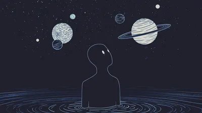 Moon Aesthetic Space Wallpaper 4K, Space category