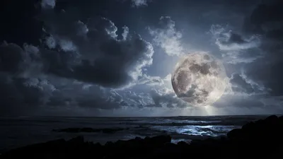 Dark Moon Wallpaperaccess Wallpaper 4K, Space category