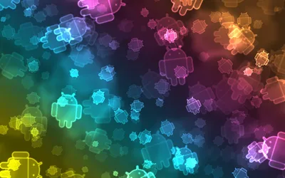 Crisp Vibrant Wallpaper Technology Wallpaper 4K 1920x1200 A, Vibrant, Hd, Desktop, Wallpaper, Featuring, Colorful, Android, Icons, Surrounded, Bokeh, Effect, Brown, Ultrawide, Full HD