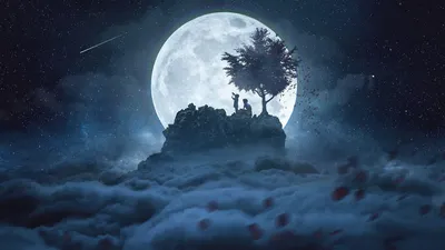Moon Art Wallpaperaccess Wallpaper 4K, Space category