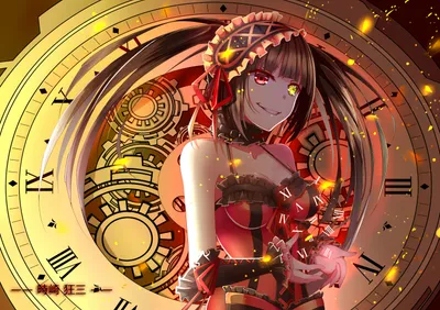 Dark Kurumi Wallpaper Black/Dark Wallpaper 4K 2872x2031 Kurumi, Tokisaki, From, Date, A, Live, Depicted, In, Desktop, Stands, Against, Backdrop, White, Purple, Landscape, QHD