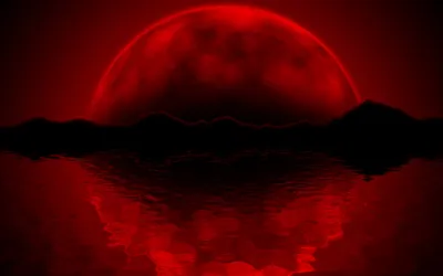 Red Moon Wallpapersafari Wallpaper 4K, Space category