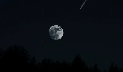 Dark Moon Com Wallpaper 4K, Space category