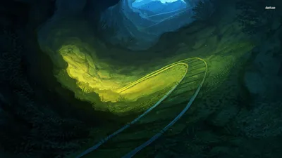 Misty Artistic Wallpaper Abstract Wallpaper 4K 1920x1080 Artistic, Railroad, Hd, Desktop, Wallpaper, Background, Image, Yellow, Brown, Ultrawide, Full HD