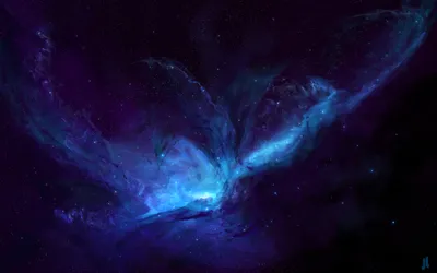 Blue Space Nebula Space Wallpaper 4K 2560x1600 Blue, Space, Nebula, Brown, Ultrawide, QHD