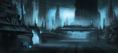 Serene Sci Wallpaper World Wallpaper 4K 6000x2697 A, 4K, Ultra, Hd, Sci-fi, Cityscape, At, Night, Featuring, Towering, Futuristic, Buildings, Gray, Brown, Ultrawide