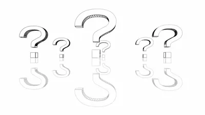Abstract Row Question Marks Their Wallpaper 4K, Abstract category