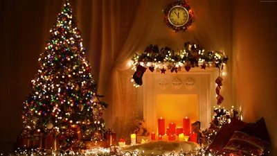 Epic Christmas Wallpaper Abstract Wallpaper 4K 1920x1080 Brown, Orange