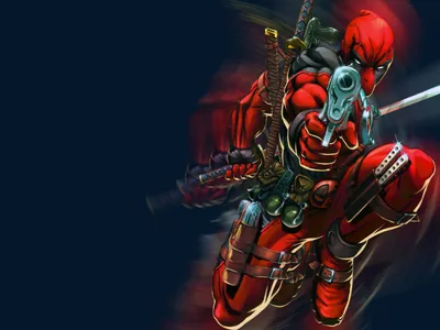 Deadpool Also Known Merc Black/Dark Wallpaper 4K 1365x1024 Hd, Desktop, Wallpaper, Featuring, Deadpool, Also, Known, As, Merc, Mouth, Action, Pose, Red, Landscape