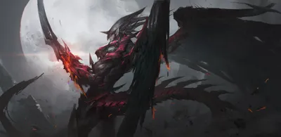 Anime Ominous Black Dragon Fantasy Wallpaper 4K 5000x2433 Anime, Yu-gi-oh!, 4K, Ultra, Hd, Pc, Desktop, Wallpaper/background, Showing, Ominous, Black, White, Ultrawide