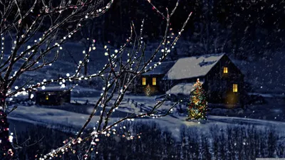 Christmas Cave Abstract Wallpaper 4K, Abstract category