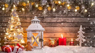Serene Christmas Wallpaper Abstract Wallpaper 4K 1920x1080 White