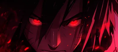 Radiant Anime Wallpaper Black/Dark Wallpaper 4K 2912x1302 Hd, Anime, Wallpaper, Featuring, A, Close-up, Of, Madara, Uchiha, Naruto, Glowing, Red, Brown, Ultrawide, QHD