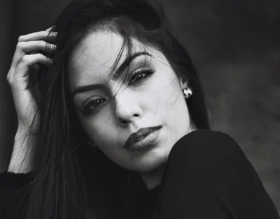 Monochrome Model Black Amp Black/Dark Wallpaper 4K 3648x2865 Monochrome, Model, Black, White, Woman, Face, Hd, Amp, Desktop, Gray, Square, QHD