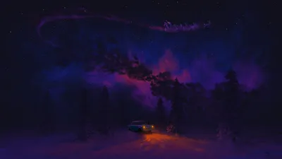 Vivid Christmas Wallpaper Black/Dark Wallpaper 4K 1920x1080 Christmas, Night, By, Bisbiswas, Brown, Ultrawide, Full HD