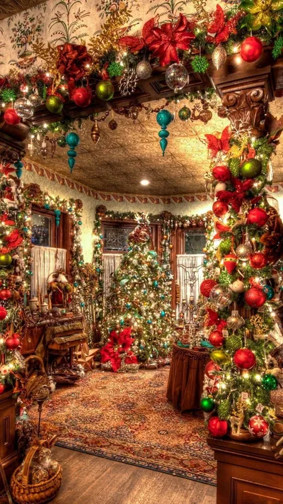 Christmas Cave Technology Technology Wallpaper 4K 1080x1920 Orange, Brown