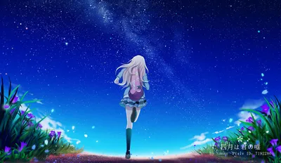 Definition Kaori Miyazono Your Lie Space Wallpaper 4K 1800x1042 A, High-definition, Wallpaper, Featuring, Kaori, Miyazono, From, Your, Lie, April, Running, Skirt, Red, Ultrawide