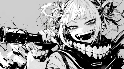 Dreamy Definition Wallpaper Black/Dark Wallpaper 4K 2912x1632 High-definition, Wallpaper, Featuring, Himiko, Toga, From, My, Hero, Academia, Showcasing, Her, Playful, White, Ultrawide, QHD