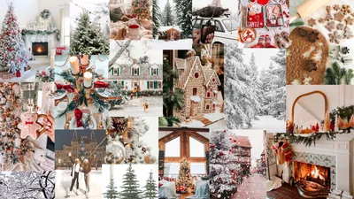 Aesthetic Christmas Abstract Abstract Wallpaper 4K 1920x1080 White