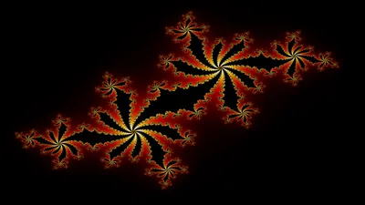 Dark Abstract Wallpaper Black/Dark Wallpaper 4K 7680x4320 Abstract, Julia, Set, Fractal, In, Fiery, Red, And, Yellow, Hues, Black, Rendered, Brown, Ultrawide, 4K