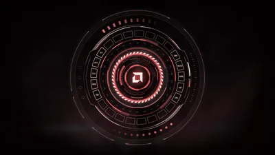 Futuristic Red Black Technology Wallpaper 4K 1920x1080 Hd, Pc, Desktop, Wallpaper, Featuring, A, Futuristic, Red, Black, Circular, Design, Amd, Ultrawide, Full HD