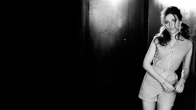 Black White Scarlett Black/Dark Wallpaper 4K 1920x1080 A, Striking, Black-and-white, Hd, Wallpaper, Featuring, Scarlett, Johansson, Exuding, Elegance, Confidence, Against, Gray, Ultrawide, Full HD